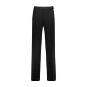 Moderne Straight Rib Broek Maison Margiela , Black , Dames