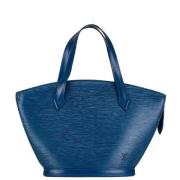 Pre-owned Leather handbags Louis Vuitton Vintage , Blue , Dames