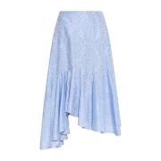 Katoenen rok met decoratief patroon Etro , Blue , Dames