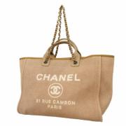 Pre-owned Canvas chanel-bags Chanel Vintage , Brown , Dames