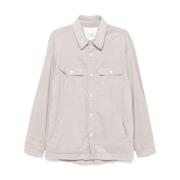 Corduroy Button-Up Shirt Grijs Family First , Gray , Heren