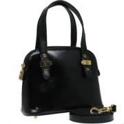 Pre-owned Leather handbags Fendi Vintage , Black , Dames