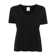 Zwarte T-shirts en Polos Allude , Black , Dames