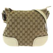 Pre-owned Canvas crossbody-bags Gucci Vintage , Beige , Dames