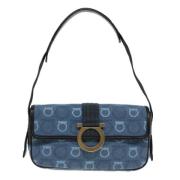 Pre-owned Canvas shoulder-bags Salvatore Ferragamo Pre-owned , Blue , ...