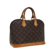 Pre-owned Canvas handbags Louis Vuitton Vintage , Brown , Dames