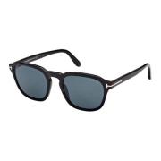 Avery Zonnebril Zwart/Blauw Tom Ford , Black , Heren