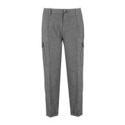 Dynamische katoenen cargobroek Brunello Cucinelli , Gray , Heren