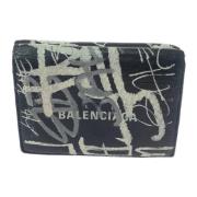 Pre-owned Leather wallets Balenciaga Vintage , Black , Dames