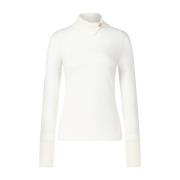 Rolhals Gebreide Top met Wol Detail Marc Cain , Beige , Dames