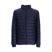 Donkerblauwe Gewatteerde Jack met Trechterhals Hugo Boss , Blue , Here...