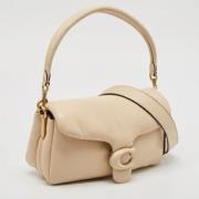 Pre-owned Leather handbags Coach Pre-owned , Beige , Dames