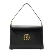 Leren Schoudertas Bally , Black , Dames