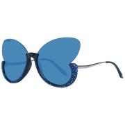 Blauwe Vlinder Zonnebril Swarovski , Blue , Dames