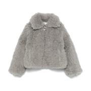 Grijze Jas voor Meisjes Aw24 Stella McCartney , Gray , Dames