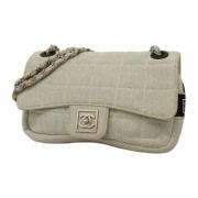 Pre-owned Cotton chanel-bags Chanel Vintage , Gray , Dames