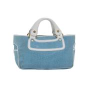 Pre-owned Suede handbags Celine Vintage , Blue , Dames