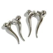 Pre-owned Silver earrings Balenciaga Vintage , Gray , Dames