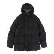 Zwarte Dons Parka Jas Ten C , Black , Heren