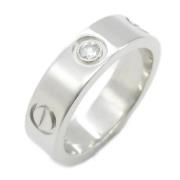 Pre-owned Platinum rings Cartier Vintage , Gray , Dames