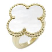 Pre-owned Yellow Gold rings Van Cleef & Arpels Pre-owned , White , Dam...