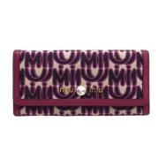 Pre-owned Canvas wallets Miu Miu Pre-owned , Multicolor , Dames