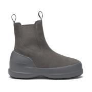 Grijze Suède Instaplaarzen Moon Boot , Gray , Heren