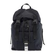 Nylon Trekking Rugzak met Gesp Sluiting A.p.c. , Blue , Heren