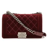 Pre-owned Leather chanel-bags Chanel Vintage , Red , Dames