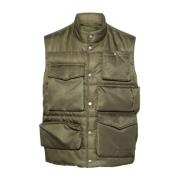 Gewatteerd Cargo Vest MM6 Maison Margiela , Green , Heren