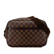 Pre-owned Canvas louis-vuitton-bags Louis Vuitton Vintage , Brown , Da...