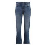 Klassieke Denim Jeans met Metalen Details TotêMe , Blue , Dames