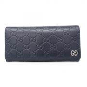 Pre-owned Leather wallets Gucci Vintage , Black , Heren