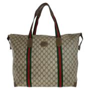 Pre-owned Canvas totes Gucci Vintage , Beige , Dames