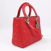 Pre-owned Leather handbags Dior Vintage , Red , Dames