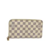 Pre-owned Canvas wallets Louis Vuitton Vintage , Beige , Dames