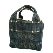 Pre-owned Denim chanel-bags Chanel Vintage , Blue , Dames