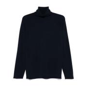 Blauwe Sweater Collectie Roberto Collina , Blue , Heren