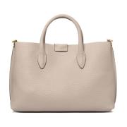 Bruine Leren Schoudertas Gianni Chiarini , Beige , Dames