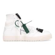 Leren High-Top Sneakers Off White , White , Heren