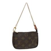 Pre-owned Canvas pouches Louis Vuitton Vintage , Brown , Dames