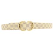 Pre-owned Canvas belts Louis Vuitton Vintage , Beige , Dames