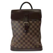 Pre-owned Canvas backpacks Louis Vuitton Vintage , Brown , Dames