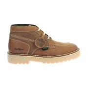 Chuck Leren Laarzen Kickers , Brown , Heren