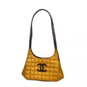 Pre-owned Leather chanel-bags Chanel Vintage , Orange , Dames