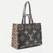 Pre-owned Canvas totes Louis Vuitton Vintage , Black , Dames