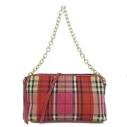 Pre-owned Canvas shoulder-bags Burberry Vintage , Red , Dames