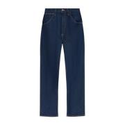 Blauwe Denim Jeans Logo Print Vivienne Westwood , Blue , Heren