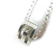 Pre-owned Metal necklaces Gucci Vintage , Gray , Dames