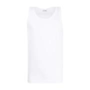 Logo Tanktop Dolce & Gabbana , White , Heren